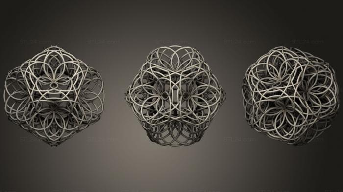 Geometric shapes (Fusion Zulu Flower, SHPGM_0477) 3D models for cnc